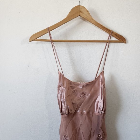 Valarie Stevens Pink Beaded Slip Y2K Small - Picture 2 of 8